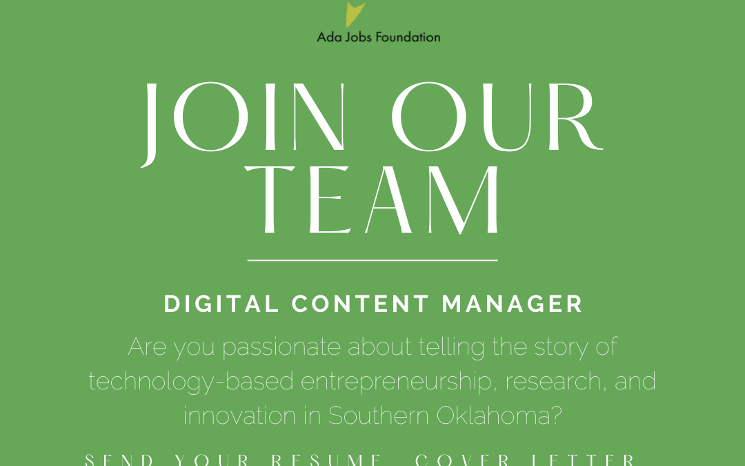 Ada Jobs Foundation is Now Hiring: Ecosystem Digital Content Manager