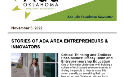 Newsletter 11.06.2022: Economic Development News for the Ada Area