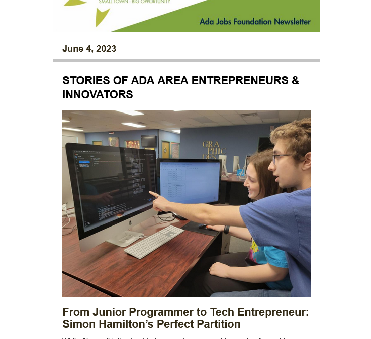 Newsletter 06.042023: Economic Development News for the Ada Area