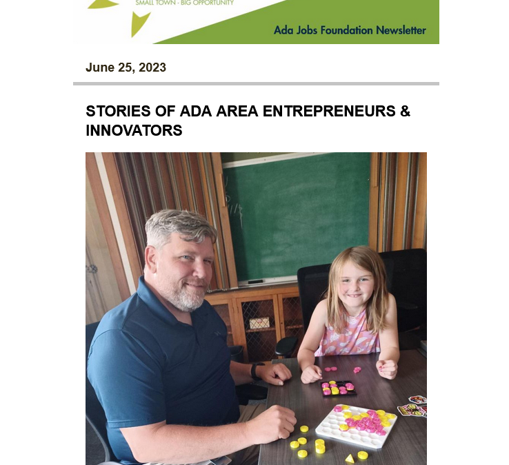 Newsletter 06.25.2023: Economic Development News for the Ada Area