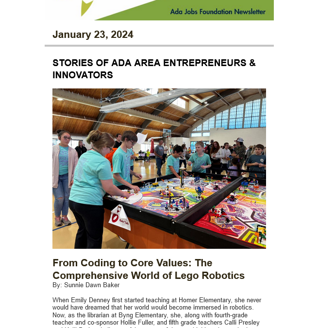 Newsletter 01.23.2024: Economic Development News for the Ada Area