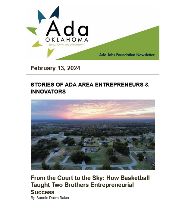 Newsletter 02.13.2024: Economic Development News for the Ada Area